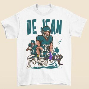 NEW Cooper DeJean Cartoon Football T-Shirt